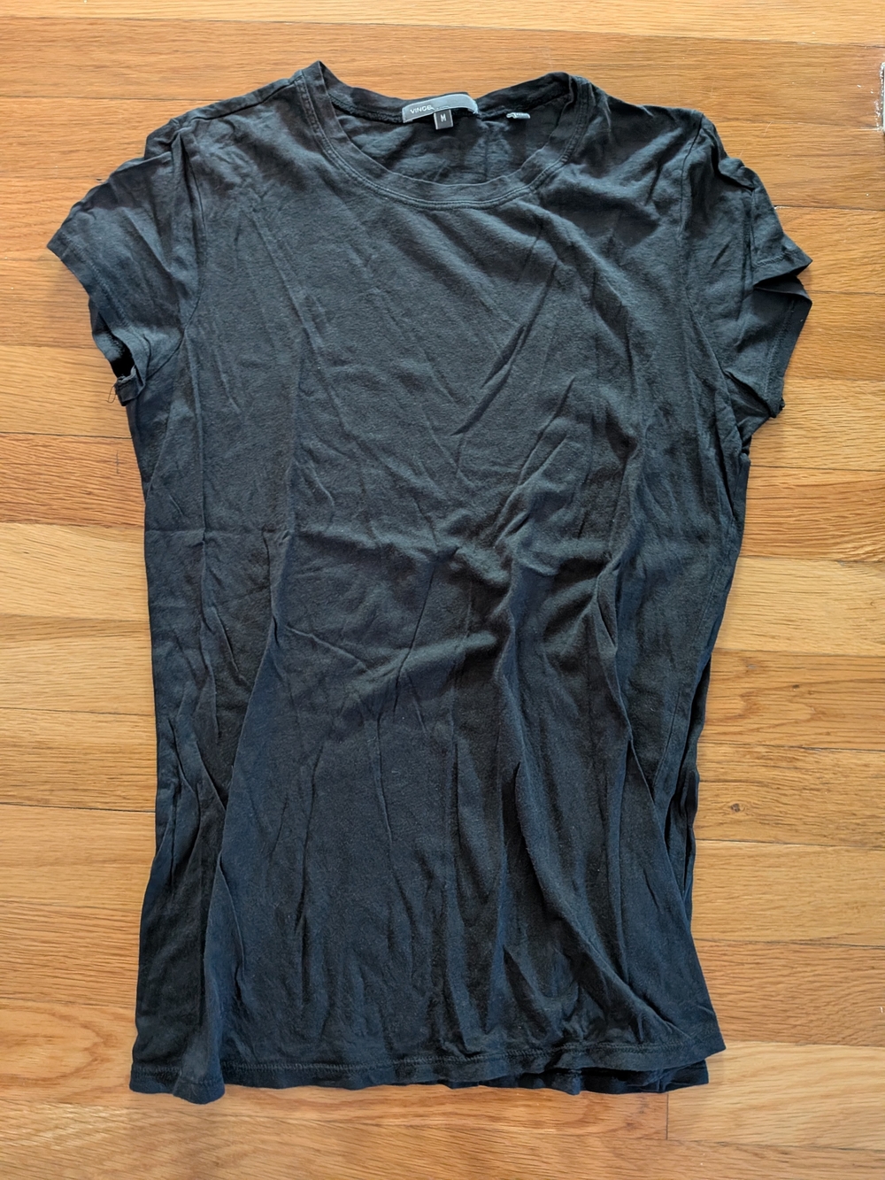 Vince Black Short Sleeve Crewneck Tee